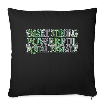 support your local lgbt all people women rights - Sofa pillowcase 17,3'' x 17,3'' (45 x 45 cm) - black - Front