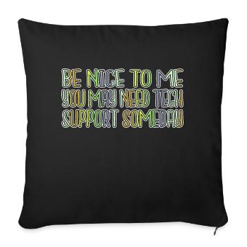 Anniversaire Vêtements de spécialiste en informatique de la santé - Housse de coussin décorative 45 x 45 cm - noir - Devant