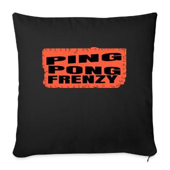 Gift Fast-paced Table Tennis Bday Geek Awesome - Sofa pillowcase 17,3'' x 17,3'' (45 x 45 cm) - black - Front