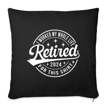 Retired 2024 - Sofa pillowcase 17,3'' x 17,3'' (45 x 45 cm) - black - Front