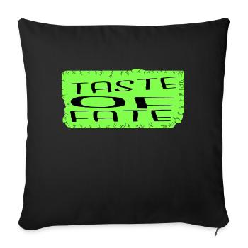 Créations culinaires Art amusant de la cuisine - Housse de coussin décorative 45 x 45 cm - noir - Devant