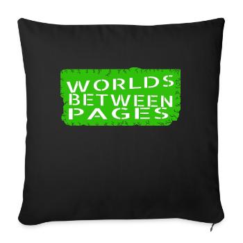 birthday present idea quote reading culture - Sofa pillowcase 17,3'' x 17,3'' (45 x 45 cm) - black - Front
