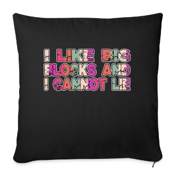 Automobile dictons drôle Diesel mécanicien cadeau - Housse de coussin décorative 45 x 45 cm - noir - Devant