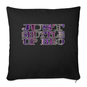 cool astronomy tshirt space travel geek fun - Sofakissenbezug 45 x 45 cm - Schwarz - Vorne