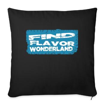 unexpected discoveries birthday present idea - Sofa pillowcase 17,3'' x 17,3'' (45 x 45 cm) - black - Front