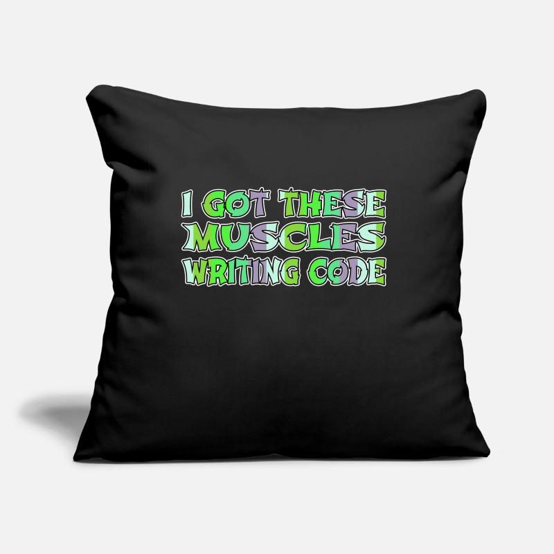Present JOKE Langages de programmation Informatique Housse de coussin décorative 45 x 45 cm