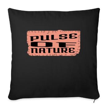 rhythmic heartbeat awesome soothing heartbeat - Sofa pillowcase 17,3'' x 17,3'' (45 x 45 cm) - black - Front