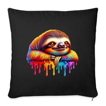 Paresse - Housse de coussin décorative 45 x 45 cm - noir - Devant