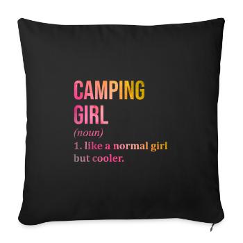 Camper - Sofakissenbezug 45 x 45 cm - Schwarz - Vorne