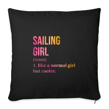 marin - Housse de coussin décorative 45 x 45 cm - noir - Devant
