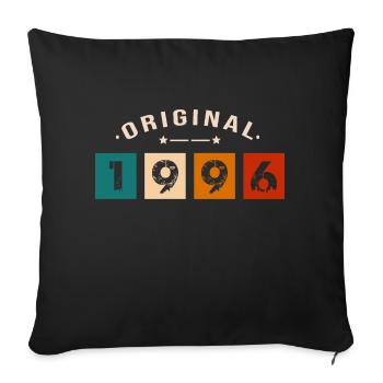 Original 1996 Vintage - 199 Geburtstagsgeschenk - Sofakissenbezug 45 x 45 cm - Schwarz - Vorne