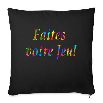 Will doch nur spielen 4 - Sofakissenbezug 45 x 45 cm - Schwarz - Vorne
