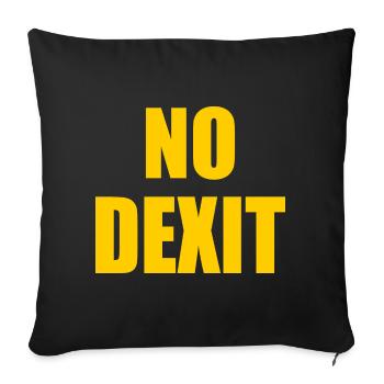 No dexit - Sofakissenbezug 45 x 45 cm - Schwarz - Vorne