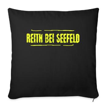 Reith bei Seefeld, Autriche - Housse de coussin décorative 45 x 45 cm - noir - Devant