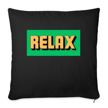 Se détendre! - Housse de coussin décorative 45 x 45 cm - noir - Devant