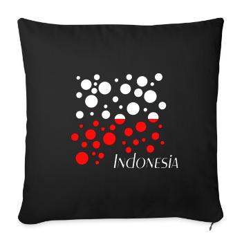 Indonesia Indonesien - Sofakissenbezug 45 x 45 cm - Schwarz - Vorne