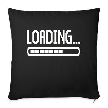 loading ladebalken - Sofakissenbezug 45 x 45 cm - Schwarz - Vorne
