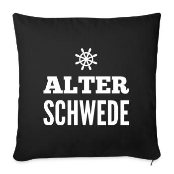 Old Swede Fun Design - Sofa pillowcase 17,3'' x 17,3'' (45 x 45 cm) - black - Front