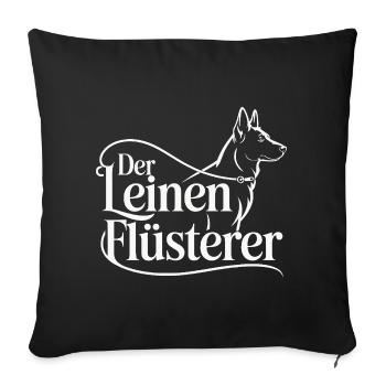 Dog School Dog Lover Dog Trainer - Sofa pillowcase 17,3'' x 17,3'' (45 x 45 cm) - black - Front