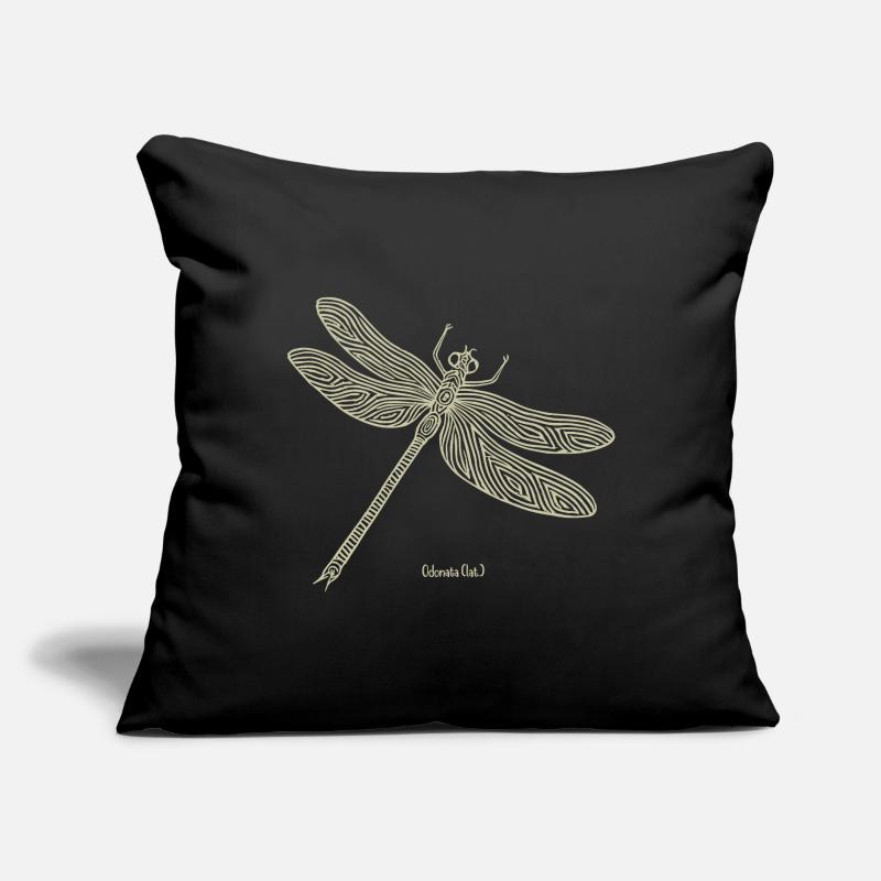 Libellule Odonate Housse de coussin décorative 45 x 45 cm