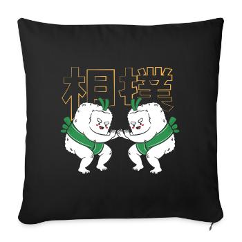 sumo - Sofa pillowcase 17,3'' x 17,3'' (45 x 45 cm) - black - Front