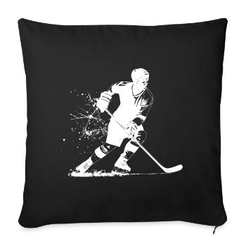 Energetic Hockey Design -Hockey - Sofa pillowcase 17,3'' x 17,3'' (45 x 45 cm) - black - Front