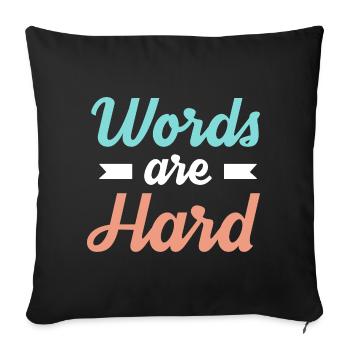 Speech therapist Speech therapist - Sofa pillowcase 17,3'' x 17,3'' (45 x 45 cm) - black - Front