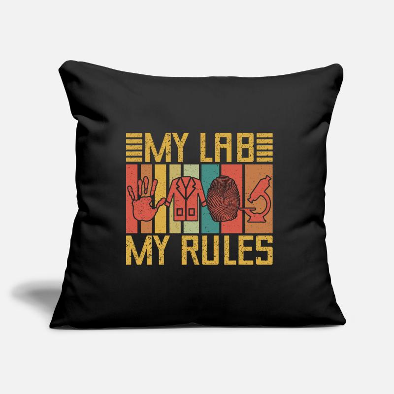 Forensic Science Major My Lab My Rules Forensics Sofa pillowcase 17,3'' x 17,3'' (45 x 45 cm)