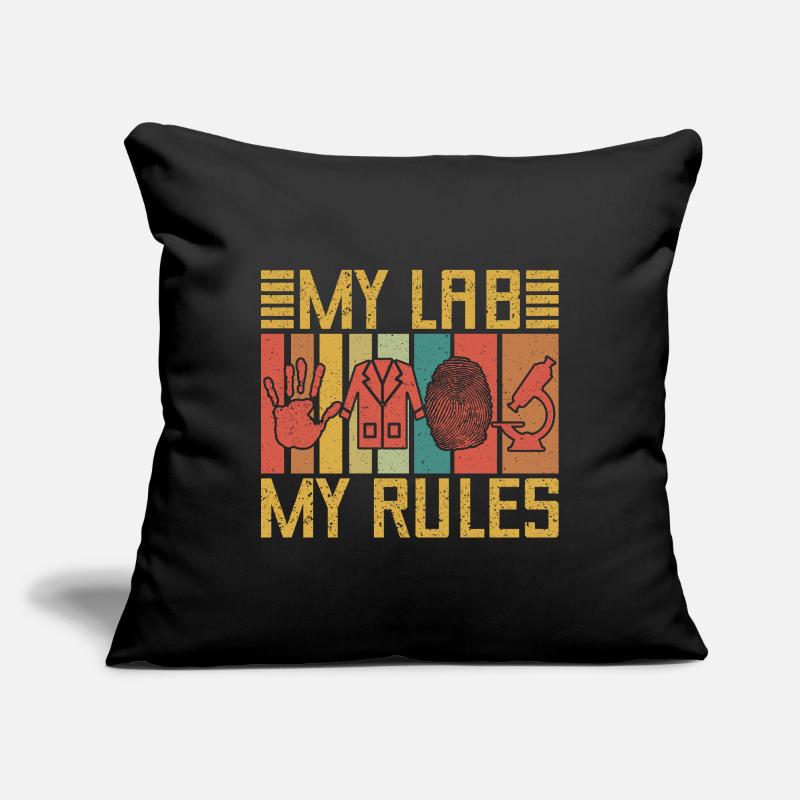 Forensic Science Major My Lab My Rules Forensics Sofa pillowcase 17,3'' x 17,3'' (45 x 45 cm)