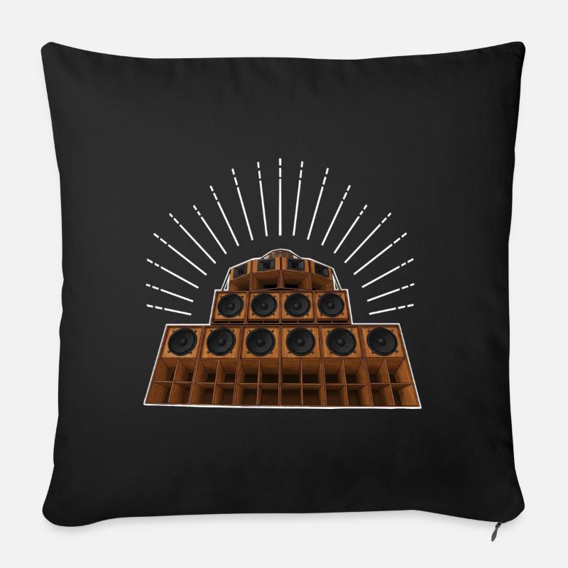 Soundsystem - Sofakissenbezug 45 x 45 cm - Schwarz