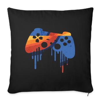 Gaming Retro - Sofa pillowcase 17,3'' x 17,3'' (45 x 45 cm) - black - Front