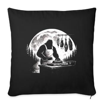 Bigfoot Butcher - Sofa pillowcase 17,3'' x 17,3'' (45 x 45 cm) - black - Front