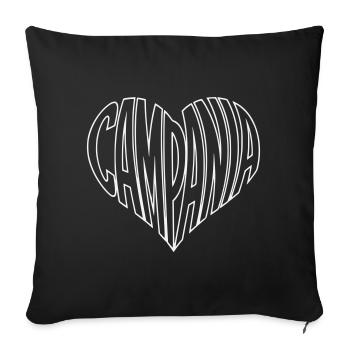 Campania, Campania Heart Design - Sofa pillowcase 17,3'' x 17,3'' (45 x 45 cm) - black - Front
