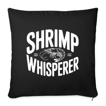 Le Murmureur de Crevettes - Housse de coussin décorative 45 x 45 cm - noir - Devant