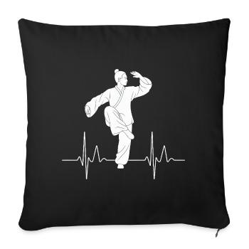 Tai Chi Zen Meditation – Chi Qigong Training - Sofa pillowcase 17,3'' x 17,3'' (45 x 45 cm) - black - Front