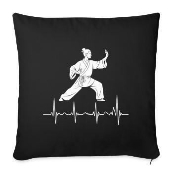 Tai Chi Zen Meditation – Chi Qigong Training - Sofa pillowcase 17,3'' x 17,3'' (45 x 45 cm) - black - Front
