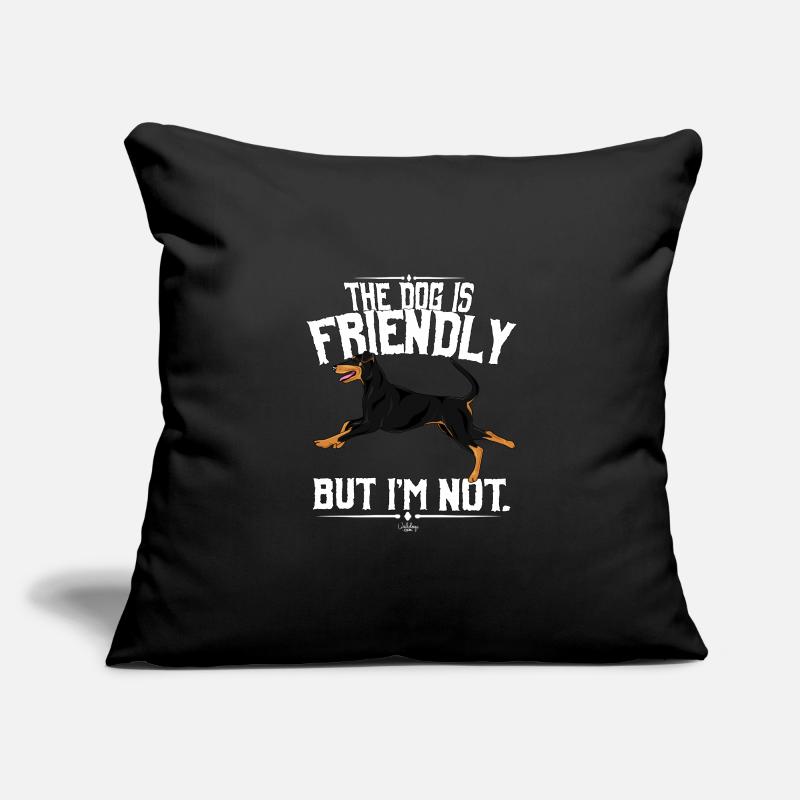 dobermanfriendly2 Sofakissenbezug 45 x 45 cm