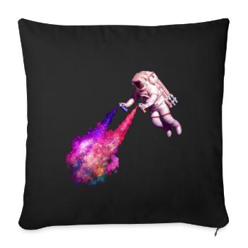 Shooting stars - Sofa pillowcase 17,3'' x 17,3'' (45 x 45 cm) - black - Front