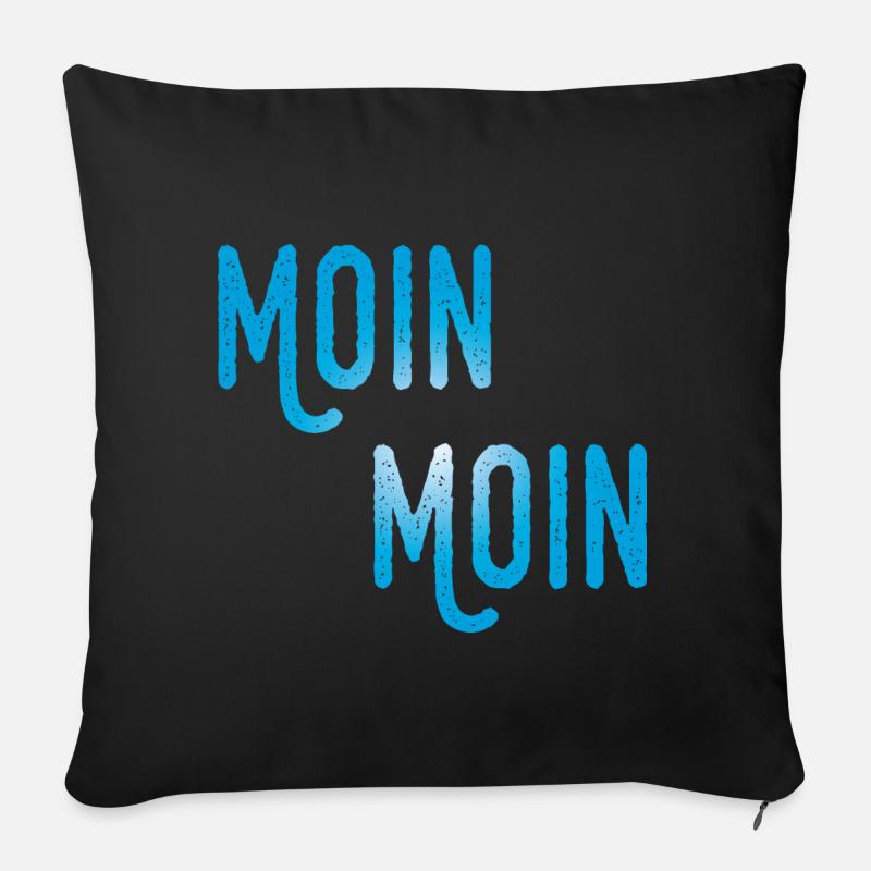 Moin Moin - Sofakissenbezug 45 x 45 cm - Schwarz