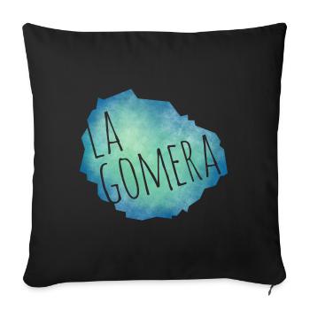 La Gomera - Sofakissenbezug 45 x 45 cm - Schwarz - Vorne