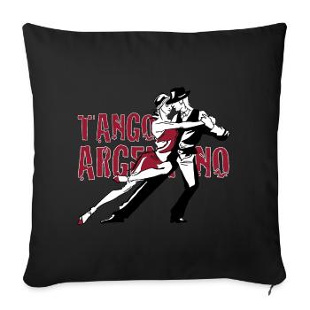 Tango Argentino - Housse de coussin décorative 45 x 45 cm - noir - Devant