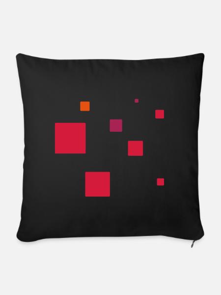 minimal / einfache Form - Sofakissenbezug 45 x 45 cm - Schwarz