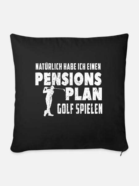 Pension Golf - Sofakissenbezug 45 x 45 cm - Schwarz