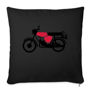 Fahrzeug - Simson S51 - Sofakissenbezug 45 x 45 cm - Schwarz - Vorne