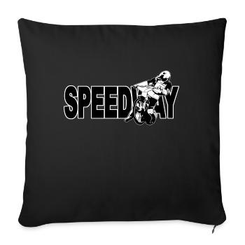 Speedway Racing - Sofakissenbezug 45 x 45 cm - Schwarz - Vorne