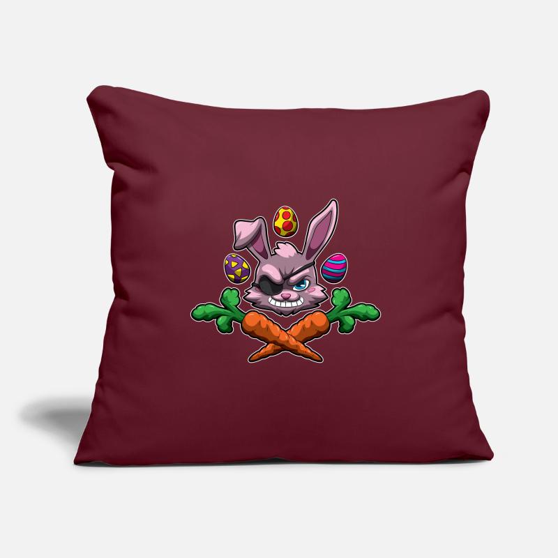 Easter Bunny Pirate - Buccaneer Under Rabbit Flag Sofa pillowcase 17,3'' x 17,3'' (45 x 45 cm)
