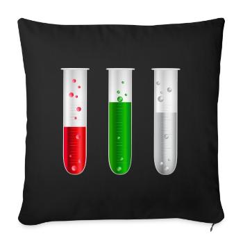 Augsburg Blend - Red Green White - Sofa pillowcase 17,3'' x 17,3'' (45 x 45 cm) - black - Front
