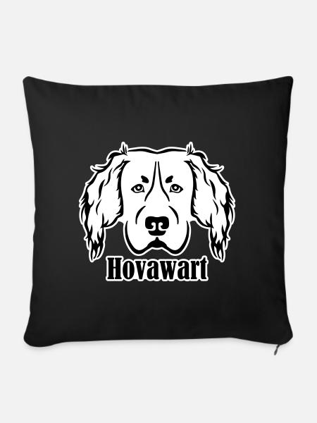 Hovawart - Sofakissenbezug 45 x 45 cm - Schwarz