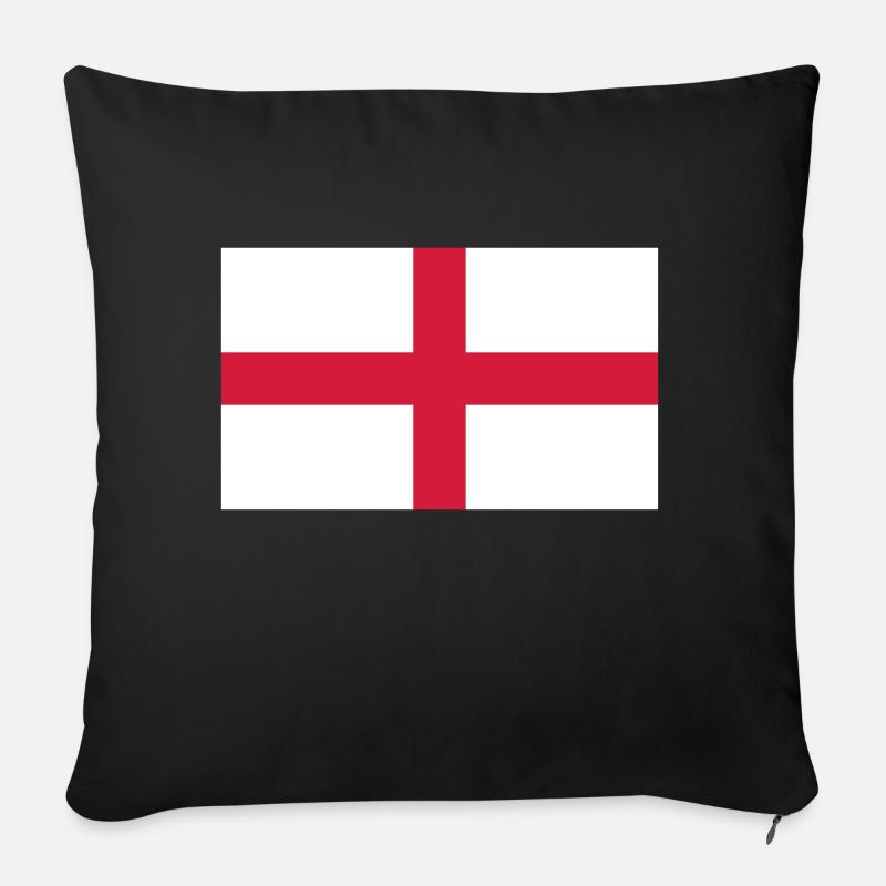 England - Sofakissenbezug 45 x 45 cm - Schwarz