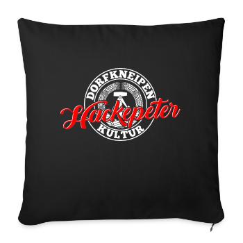 Hackepeter - Housse de coussin décorative 45 x 45 cm - noir - Devant